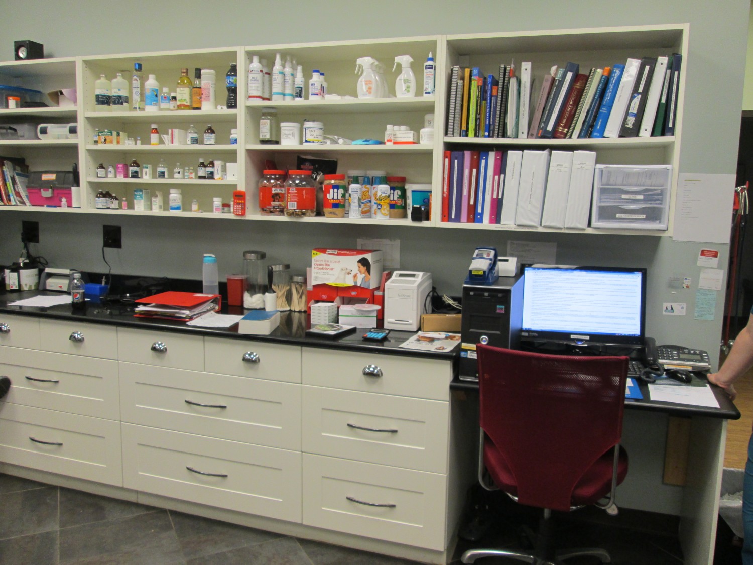 The treatment area